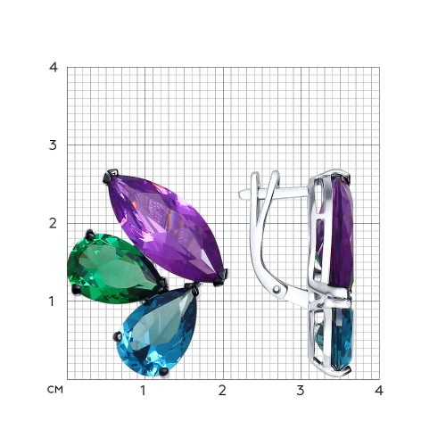 Серьги из серебра 92021490