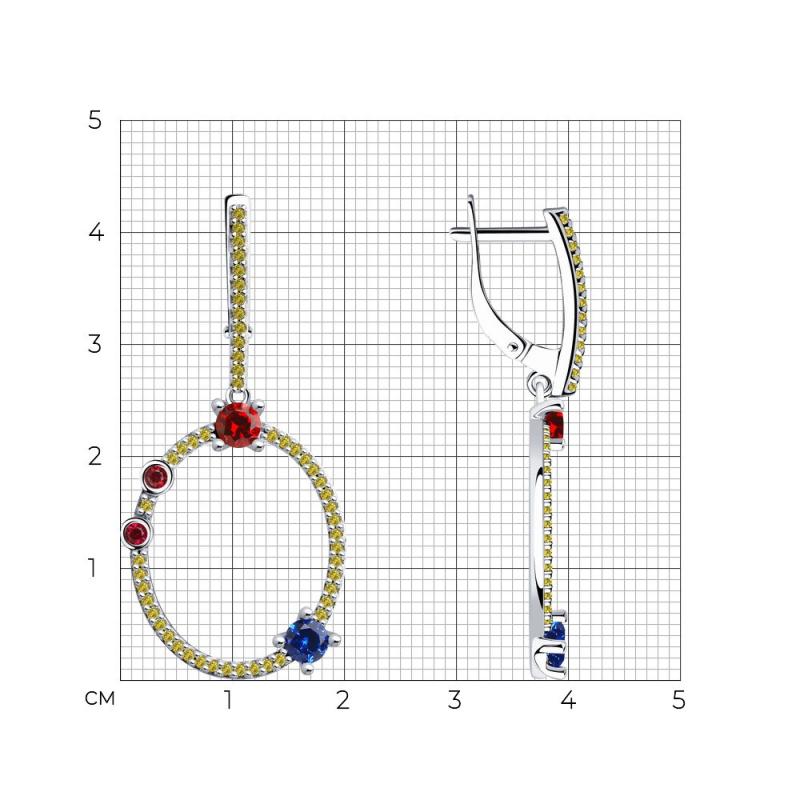 Серьги из серебра 94023622