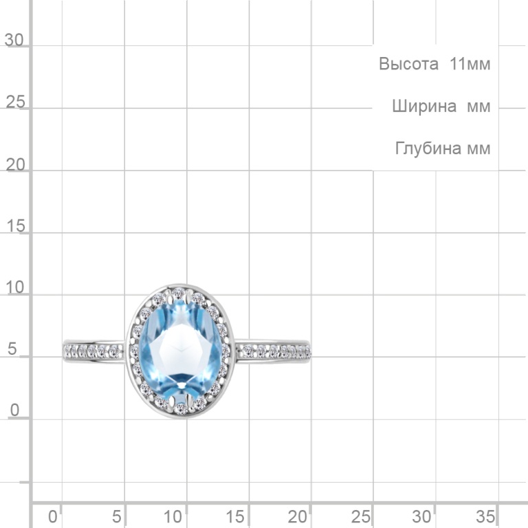 Кольцо из серебра 6523205А