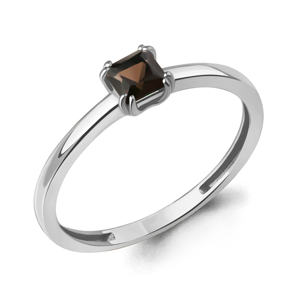 Кольцо из родированого серебра 925 пробы 65031301