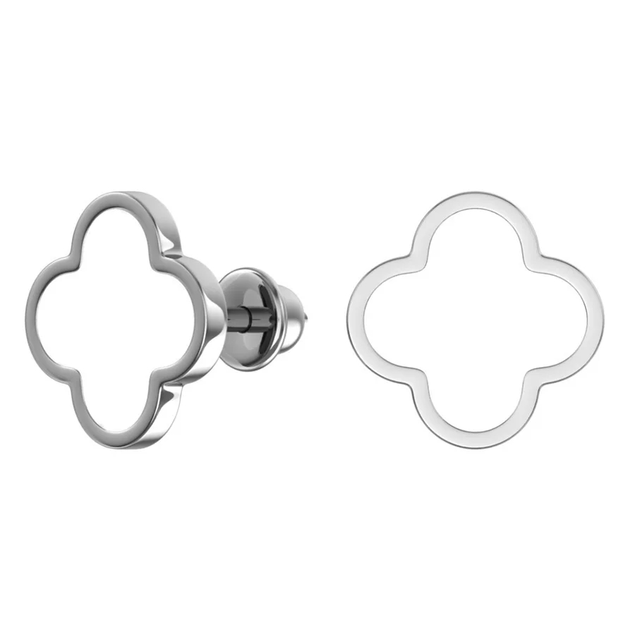 Пусеты из родированого серебра 925 пробы 6001470-10875