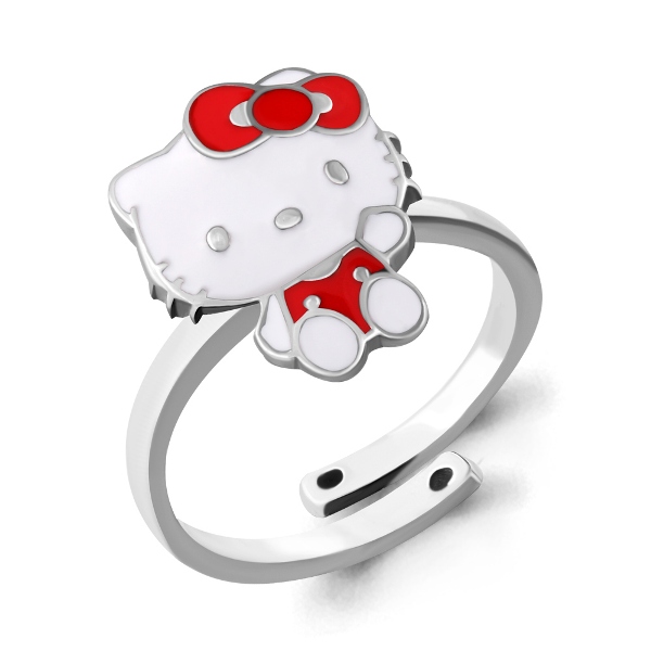 Кольцо из родированого серебра 925 пробы 54633