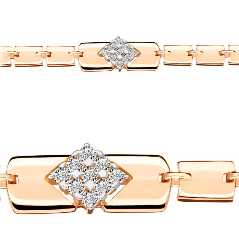 Браслет из красного золота 585 пробы 74350А