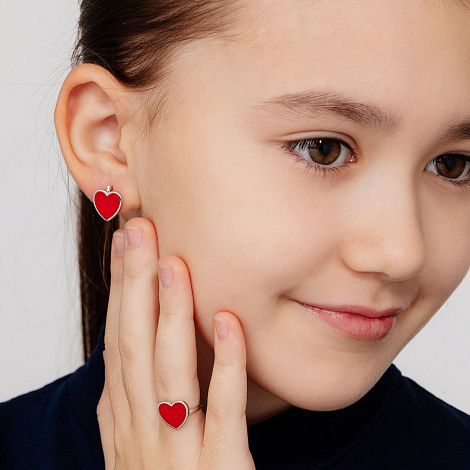 Серьги из серебра 02-3033/ЭМ24-00