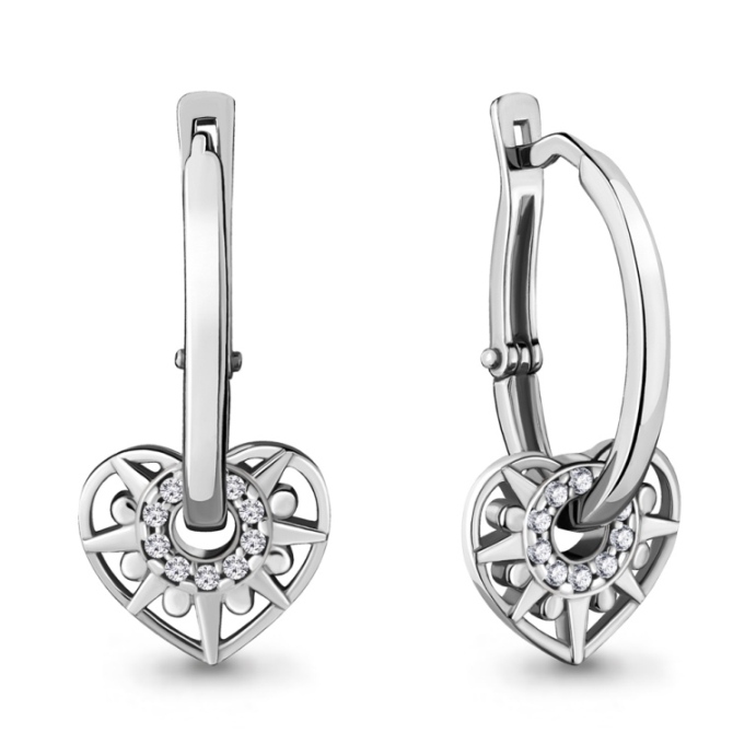 Серьги из серебра 48017А