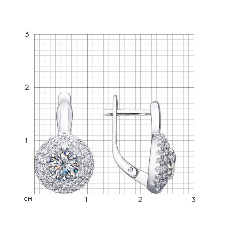 Серьги из серебра 94021434
