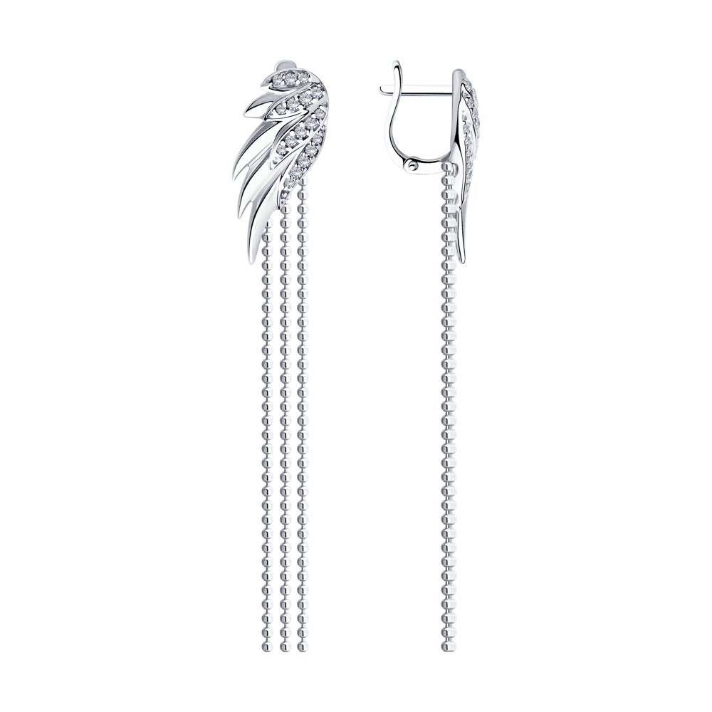 Серьги из серебра 94025104