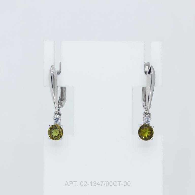 Серьги из серебра 02-1347/00СТ-00