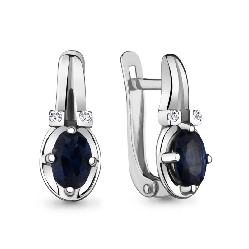 Серьги из серебра 48257Б