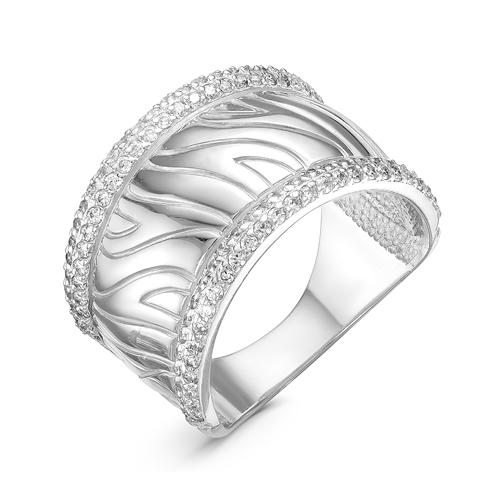 Кольцо из родированого серебра 925 пробы с116042