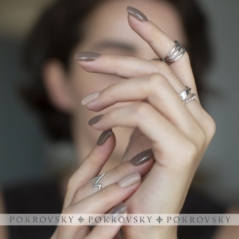 Кольцо из родированого серебра 925 пробы 0101547-00245