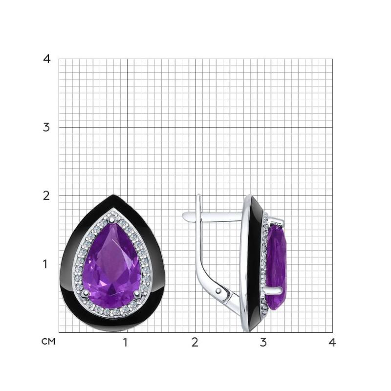 Серьги из серебра 92021449