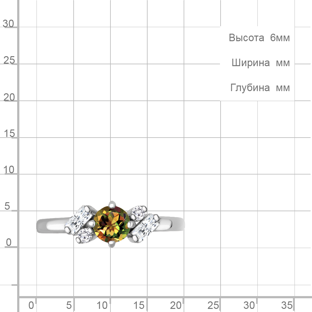 Кольцо из серебра 6726519А