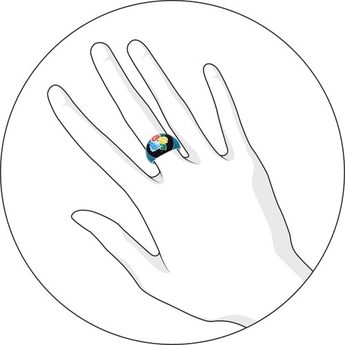 Кольцо из серебра 94011166