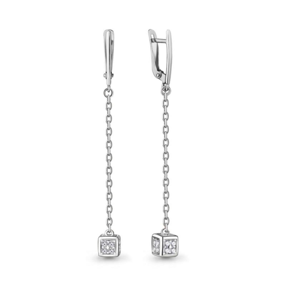 Серьги из серебра 48004А