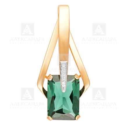 Подвеска из красного золота 585 пробы п1004-12-01