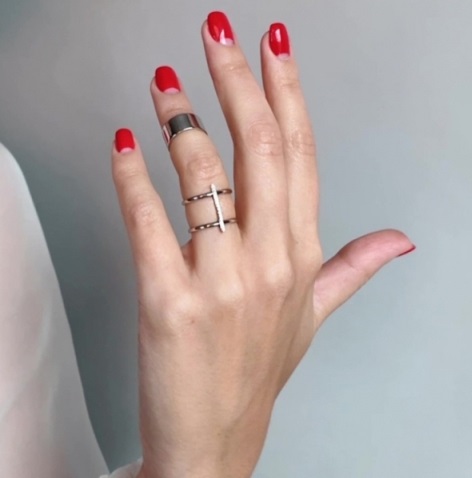 Кольцо из родированого серебра 925 пробы 0101589-00775