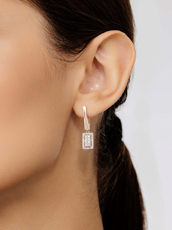 Серьги из золота 25663-100
