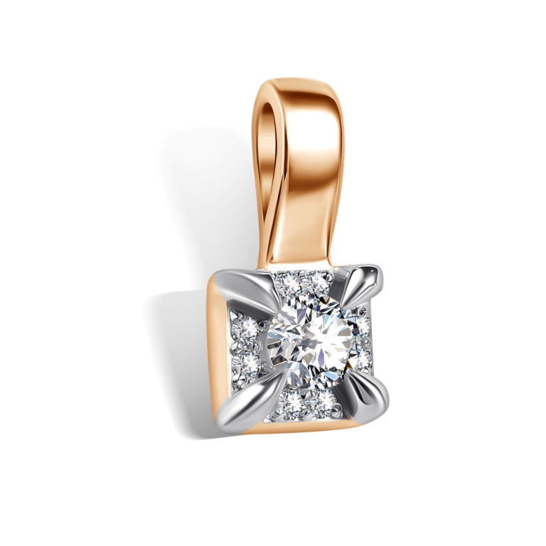 Подвеска из золота 585 пробы 36808-100 с бриллиантом