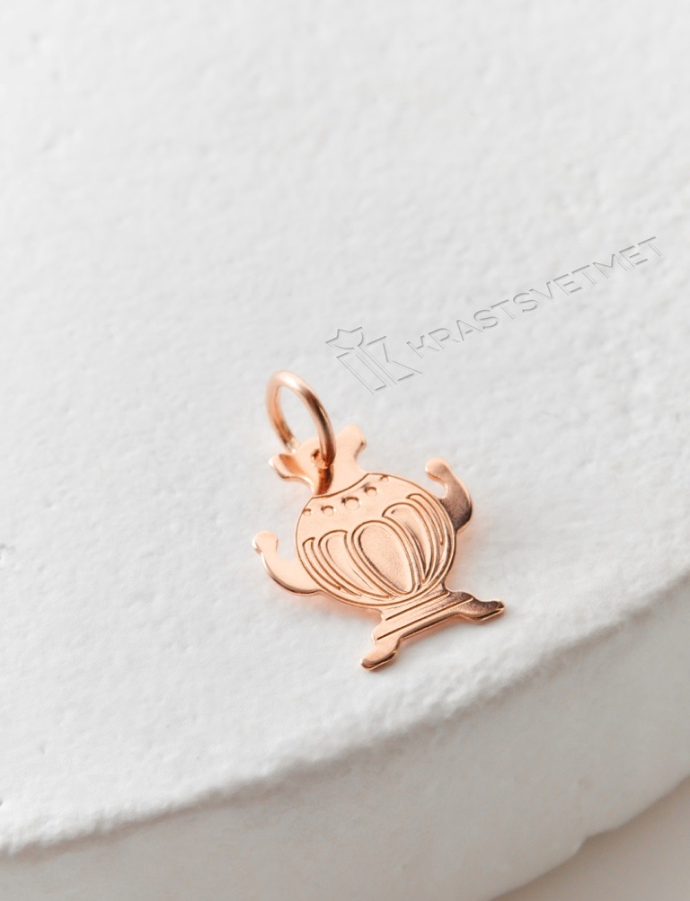 Подвеска из красного золота 585 пробы НП12-1501