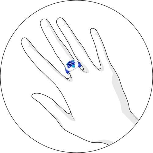 Кольцо из серебра 94011116