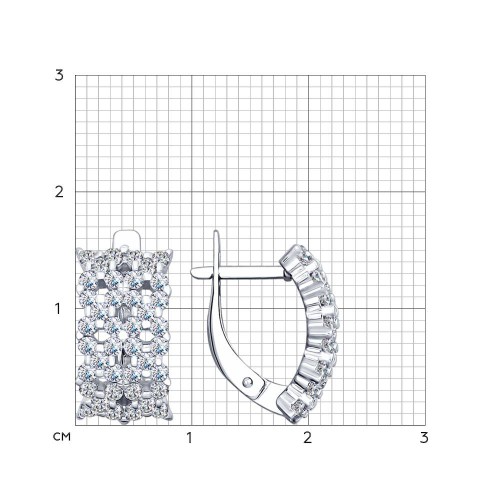 Серьги из серебра 94022397