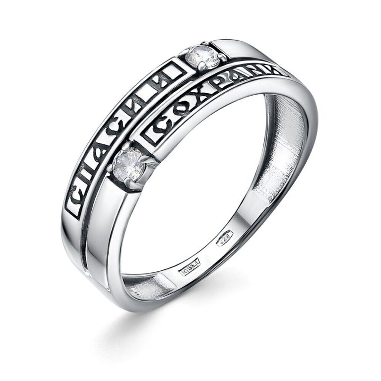 Кольцо из родированого серебра 925 пробы 3109018813