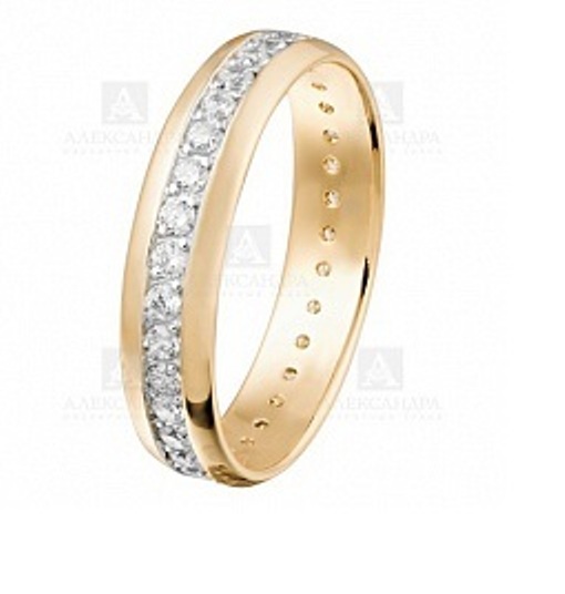 Кольцо из красного золота 585 пробы к820-01