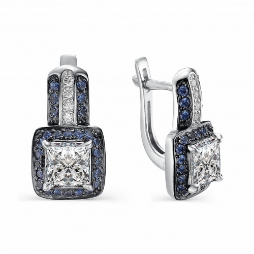 Серьги из серебра 02-0547/00КЦ-00