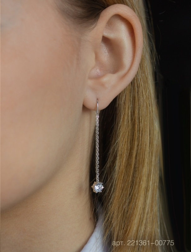 Серьги из серебра 0221361-00775