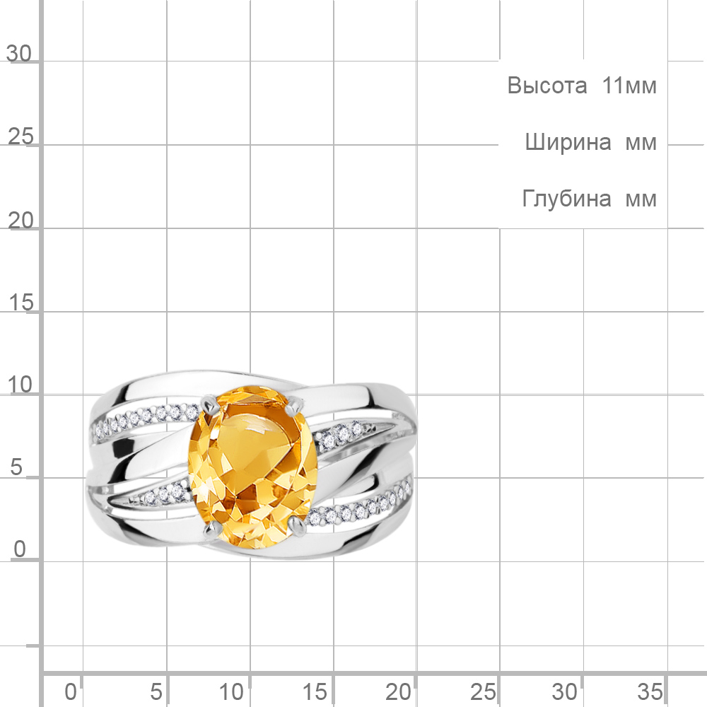 Кольцо из серебра 6579206А