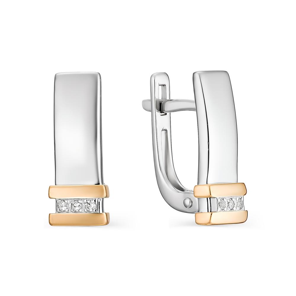 Серьги из серебра 02-0256/000Б-00