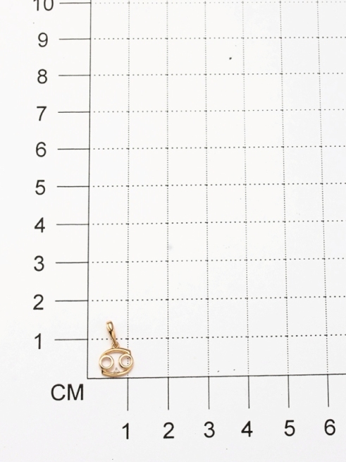Подвеска из красного золота 585 пробы 34215-100 с бриллиантом