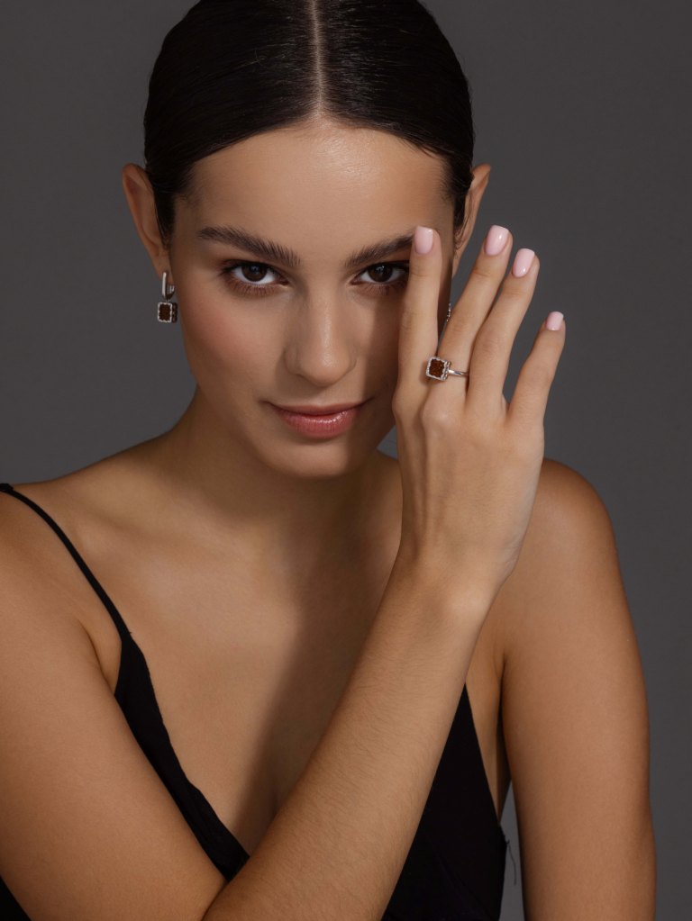 Серьги из серебра 02-4026/0ЯНТ-00