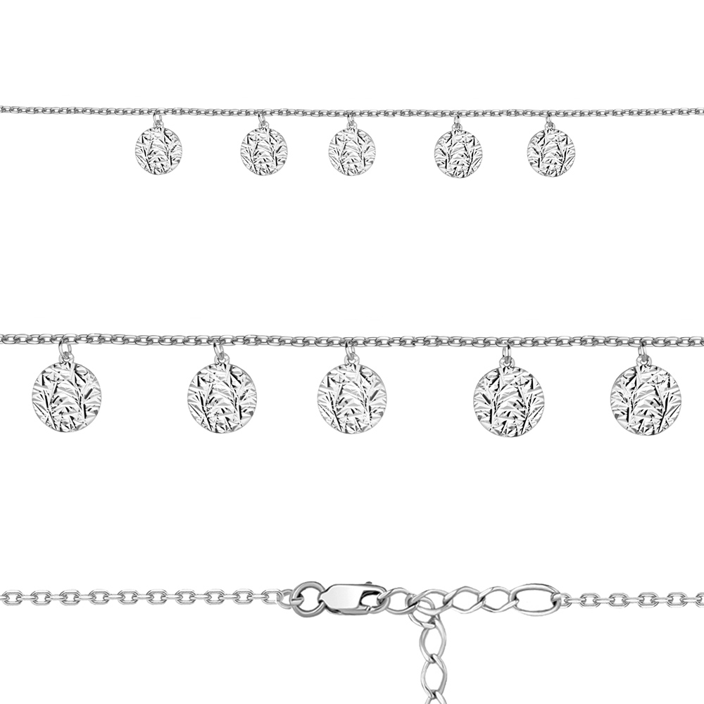 Браслет из родированого серебра 925 пробы 73813