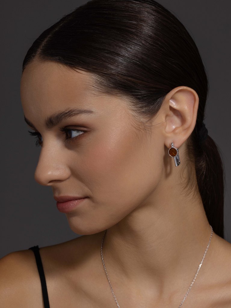 Серьги из серебра 02-4024/0ЯНТ-00