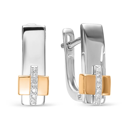 Серьги из серебра 02-0298/000Б-00