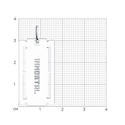 Подвеска из родированого серебра 925 пробы 94032598