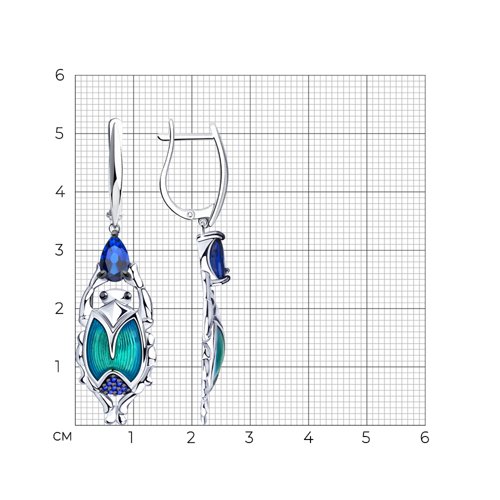 Серьги из серебра 94023688