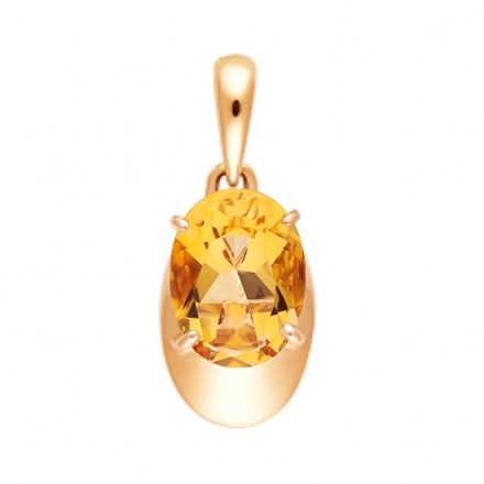 Подвеска из красного золота 585 пробы п1013-6-01