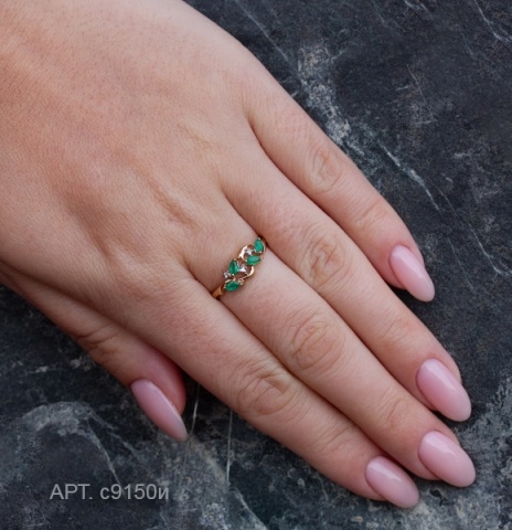 Кольцо из золота к9151и