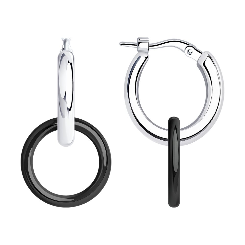 Серьги из серебра 94025007