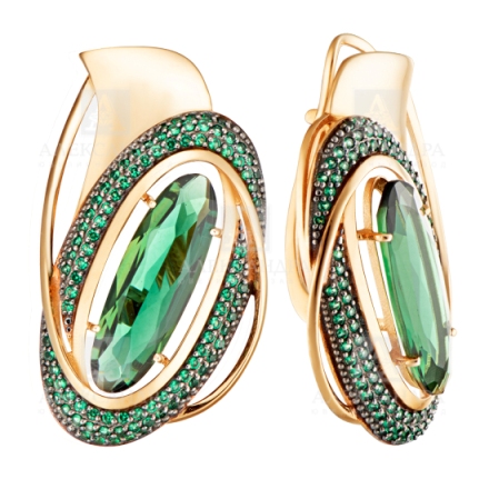 Серьги из золота кл4390а-26-01