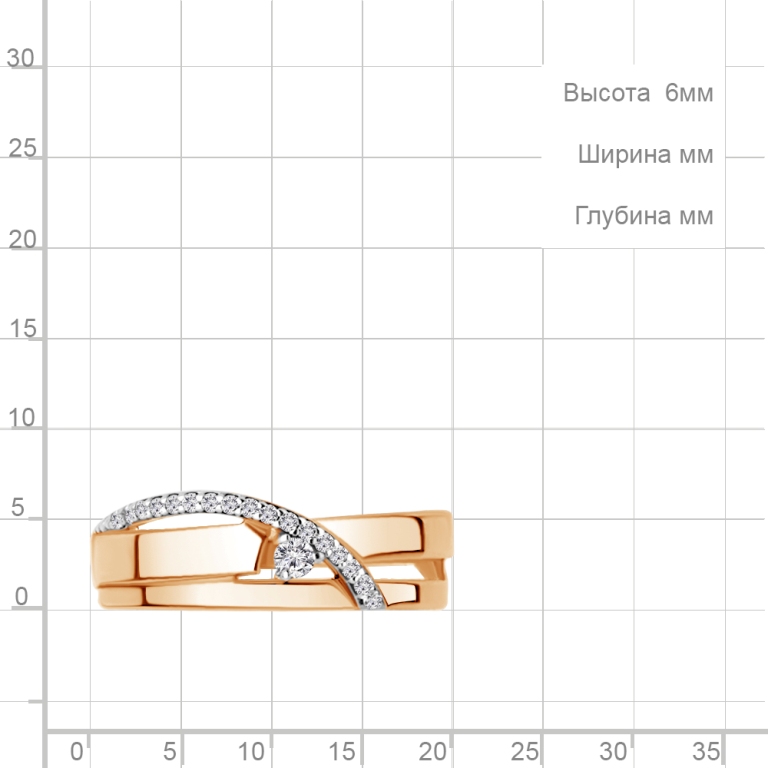 Кольцо из золота 64392А