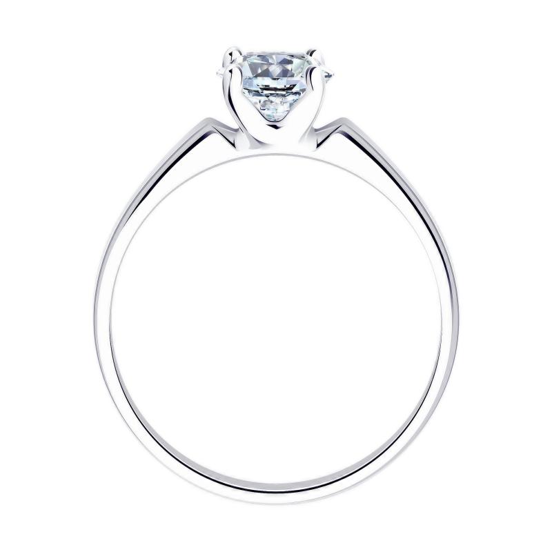 Кольцо из родированого серебра 925 пробы 94010279