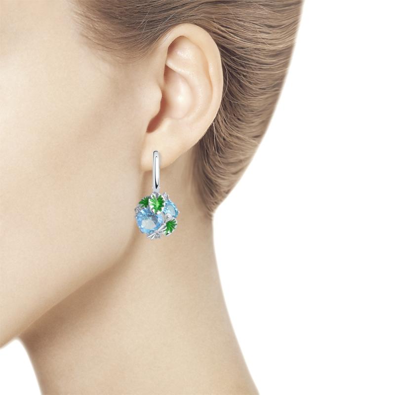 Серьги из серебра 92022004