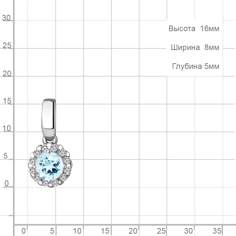 Подвеска из серебра 2503202А