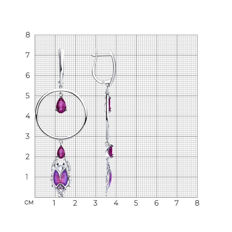 Серьги из серебра 94023687