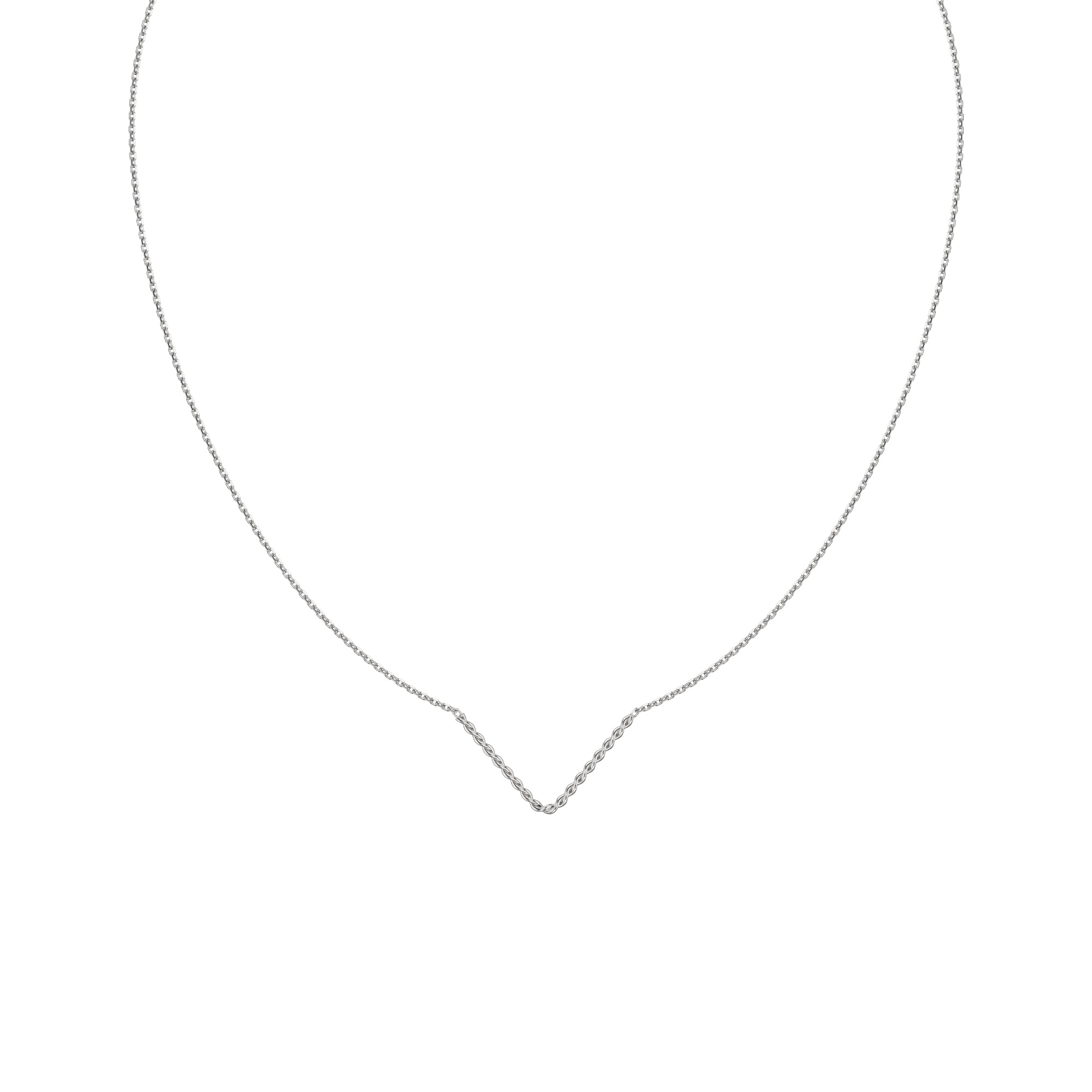Колье из серебра НХ22-1880-3 д. 0,3 мм