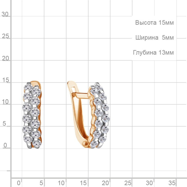 Серьги из золота 49228А